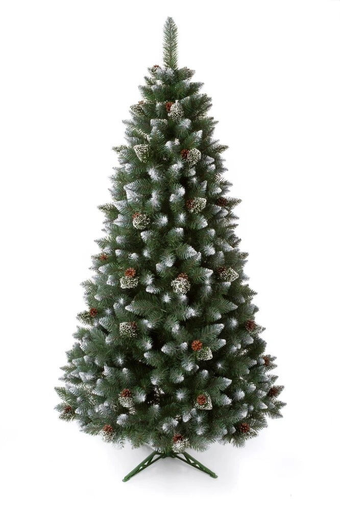 VÝPREDAJ Borovica Demänovská 3D 210 cm – zasnežený umelý vianočný stromček