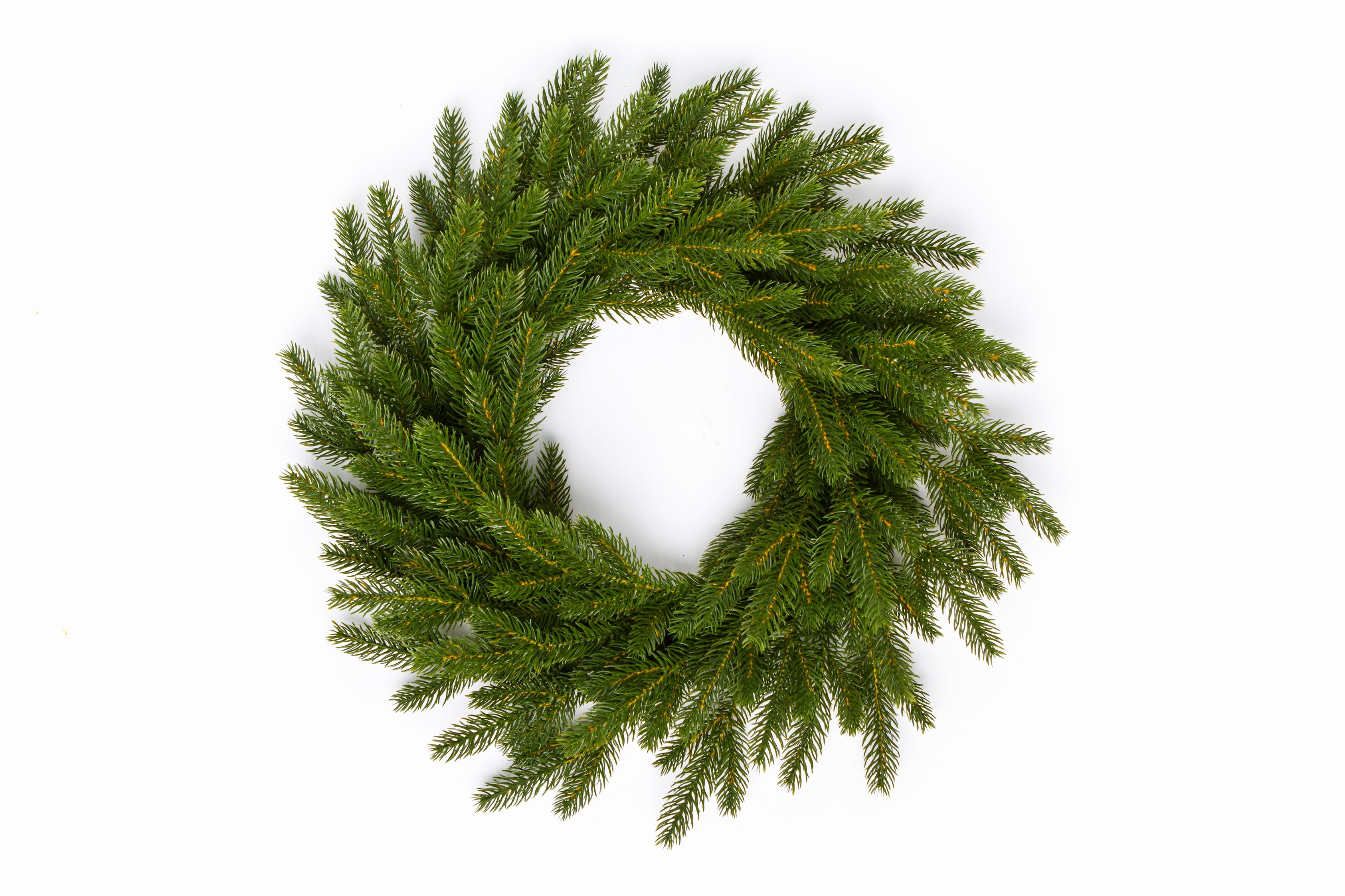 🌲 Vianočný veniec Smrek 100% 3D – 50 cm | Tmavozelený veniec s realistickými 3D vetvičkami