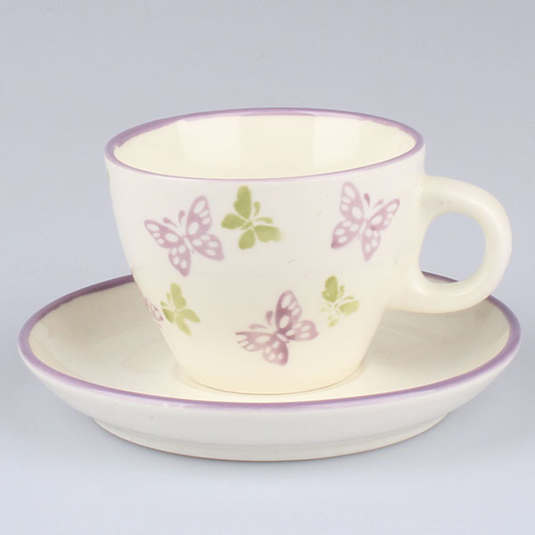 Šálka s podšálkou porcelánová