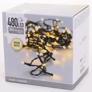 LED vianočné svetlá 480 BLIK s funkciami (Teplá biela)