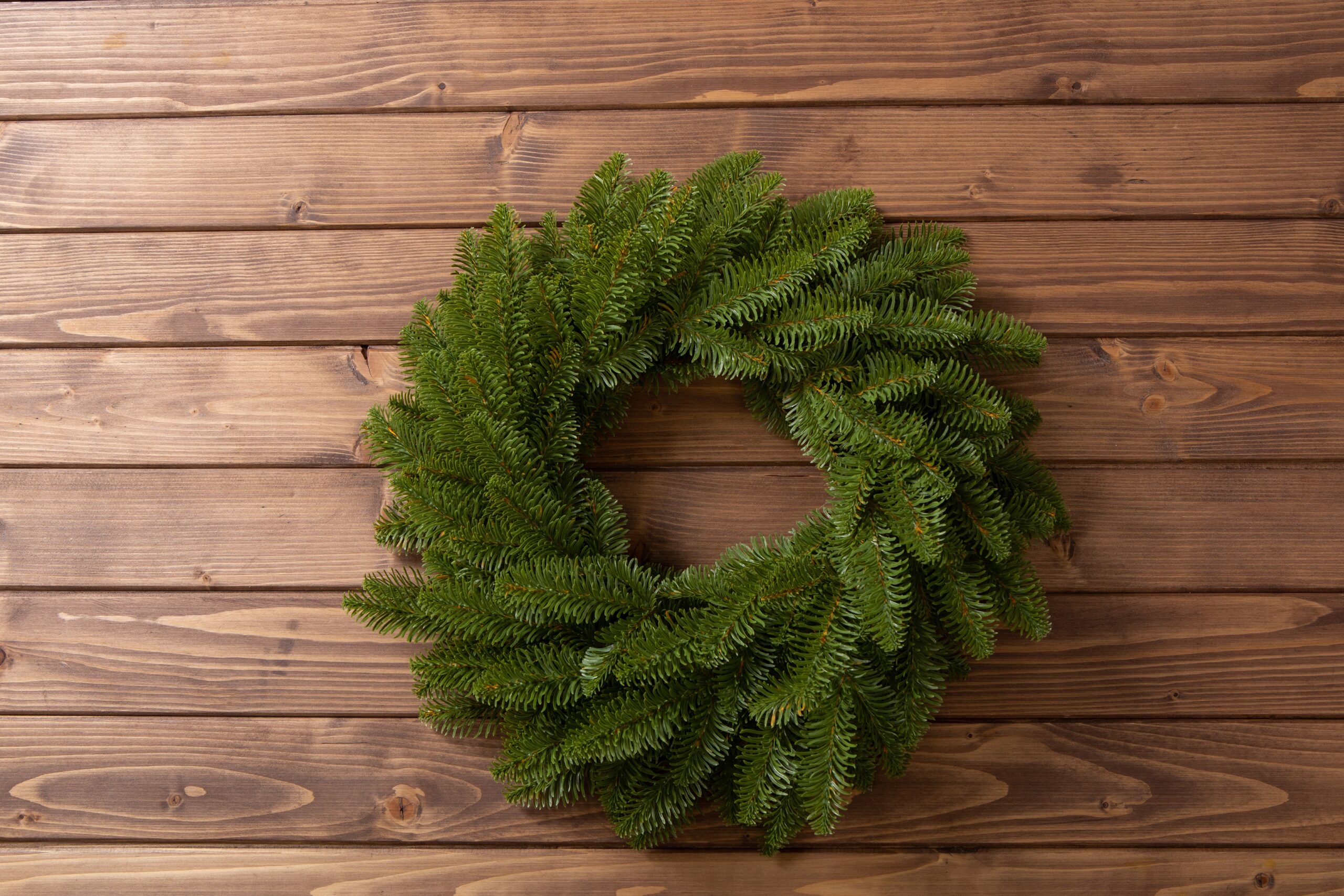 🎄 Vianočný veniec 100% 3D - Jedľa – 50 cm | Realistický hustý veniec z 3D vetvičiek