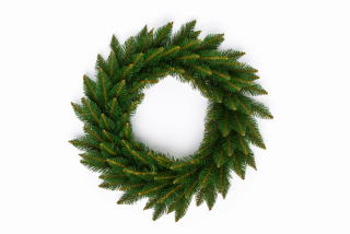 🎄 Vianočný veniec Smrek – 50 cm | Klasický hustý veniec z realistického ihličia